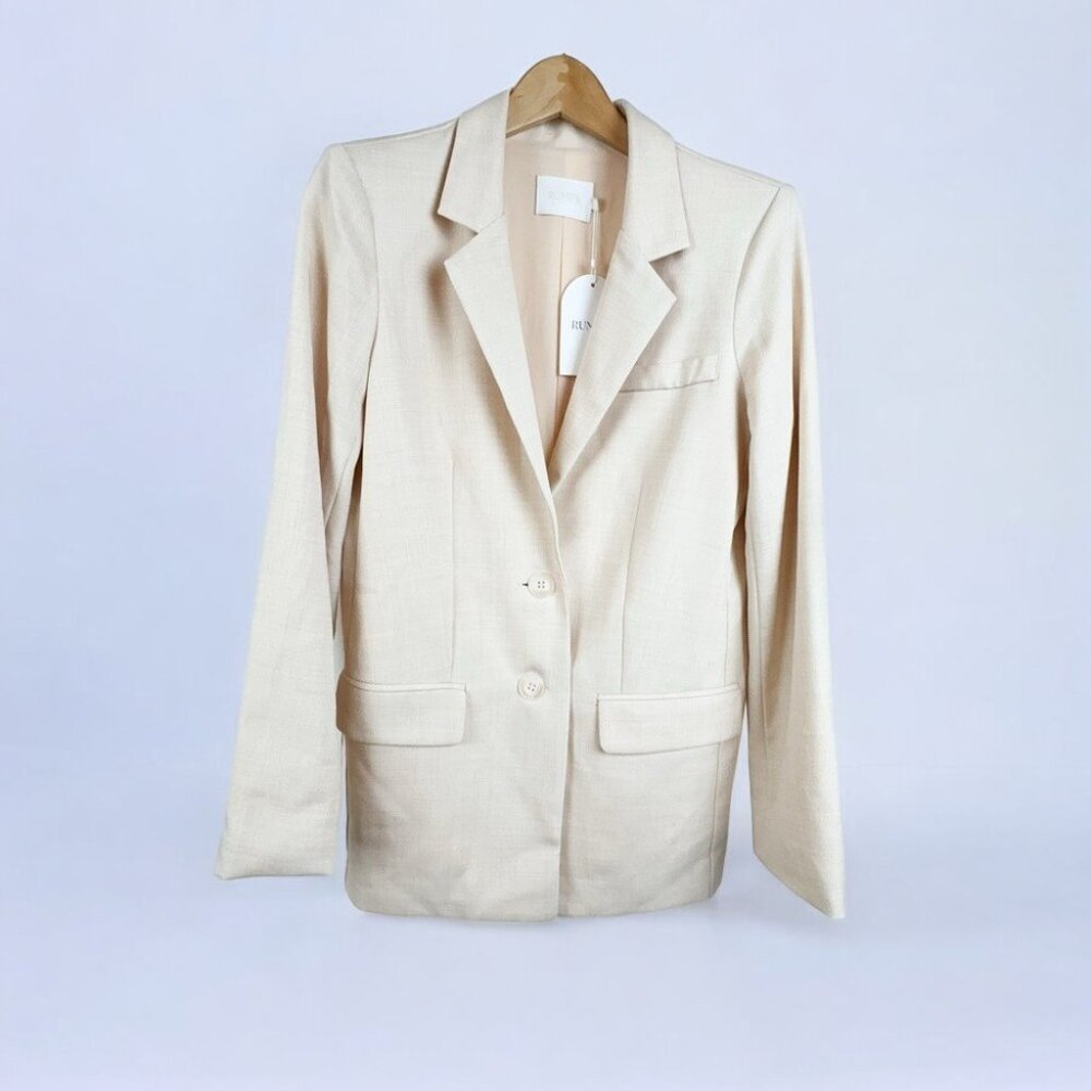NWT Rumer Jericho Oversize Blazer in Shell - Picture 2 of 5